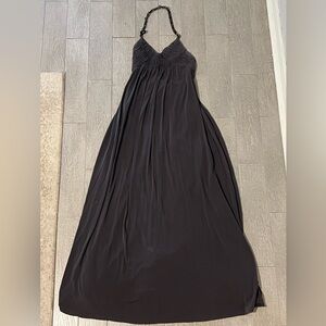 BCBG semi formal to formal backless chain neck dress